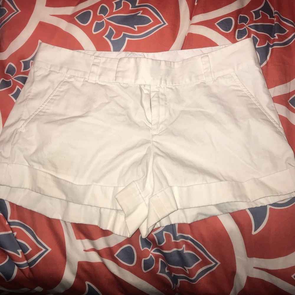 White Barclay shorts